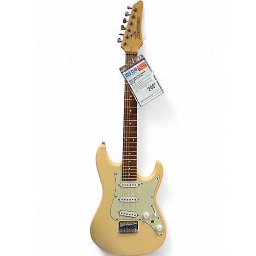 Used Ibanez 1P01 Cream Solid Body Electric Guitar Cream