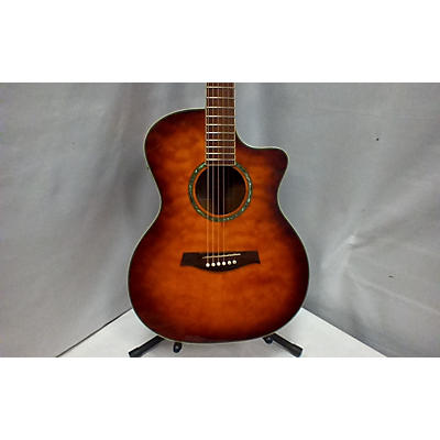 Ibanez Used Ibanez A300 2 Tone Sunburst Acoustic Electric Guitar