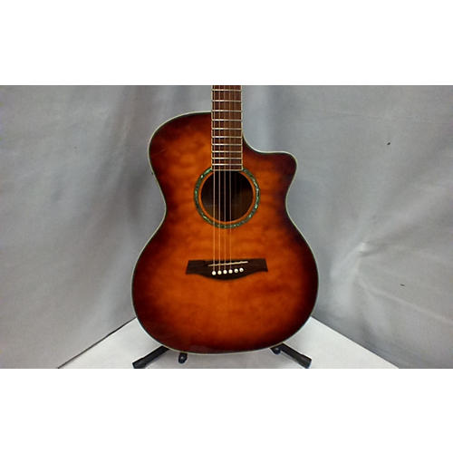 Ibanez Used Ibanez A300 2 Tone Sunburst Acoustic Electric Guitar 2 Tone Sunburst