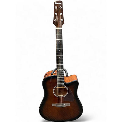 Used Ibanez AAD51CE-DVS 2 Tone Sunburst Acoustic Electric Guitar