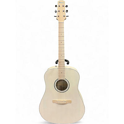 Used Ibanez AAD77M1E White Natural Acoustic Electric Guitar