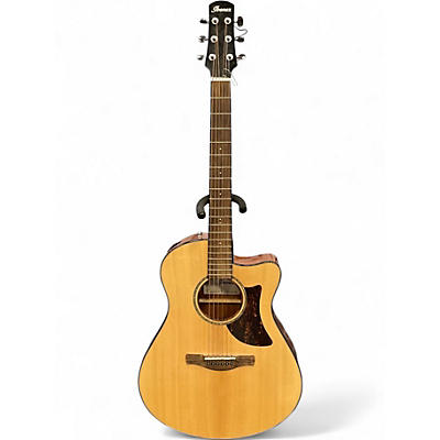 Used Ibanez AAM300CE Natural Acoustic Electric Guitar