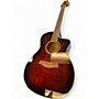 Used Ibanez AC300E red Acoustic Electric Guitar red