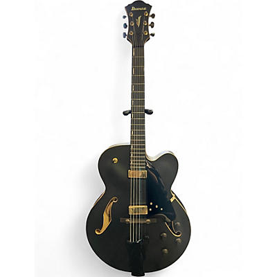 Used Ibanez ACF125-BKF-12-01 Black Hollow Body Electric Guitar