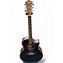 Used Ibanez AE100  Dark Tide Blue Flat Acoustic Electric Guitar Dark Tide Blue Flat