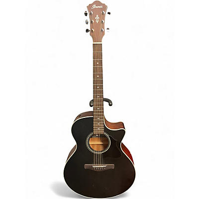 Used Ibanez AE140-WKH Black  Acoustic Electric Guitar