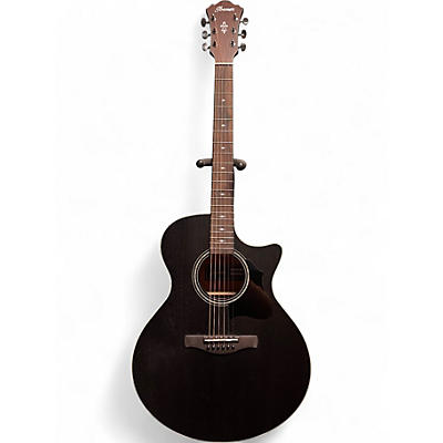 Used Ibanez AE140-WKH Weathered Black Acoustic Electric Guitar