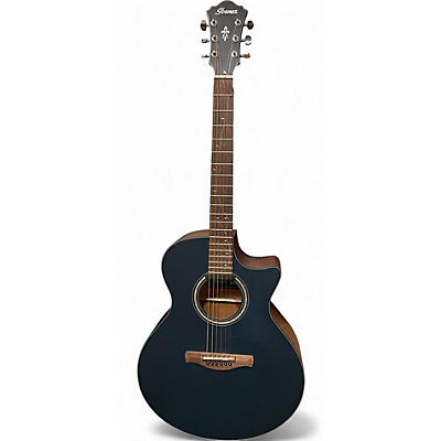 Used Ibanez AE275-DBF Blue Acoustic Electric Guitar
