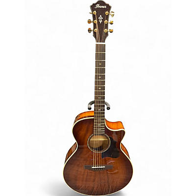 Used Ibanez AE340FMH MAHOGANY SUBURST Acoustic Electric Guitar
