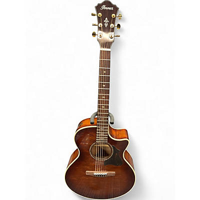 Used Ibanez AE340FMH Mahogany Sunburst Acoustic Electric Guitar