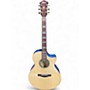 Used Ibanez AE390-NTA NATURAL WITH BLUE B&S Acoustic Electric Guitar NATURAL WITH BLUE B&S