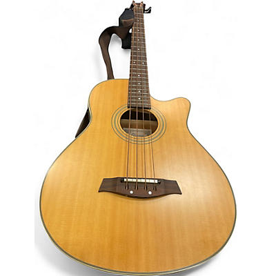 Used Ibanez AEB 10 LG Natural Acoustic Bass Guitar
