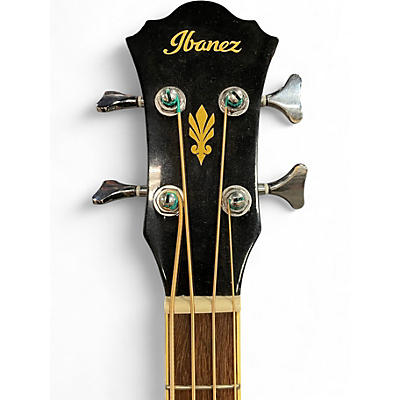 Used Ibanez AEB 5E Black Acoustic Bass Guitar