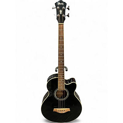 Used Ibanez AEB10 Black Acoustic Bass Guitar