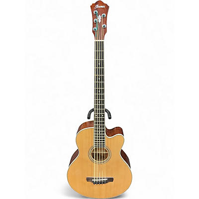 Used Ibanez AEB105E-NT Natural Acoustic Bass Guitar