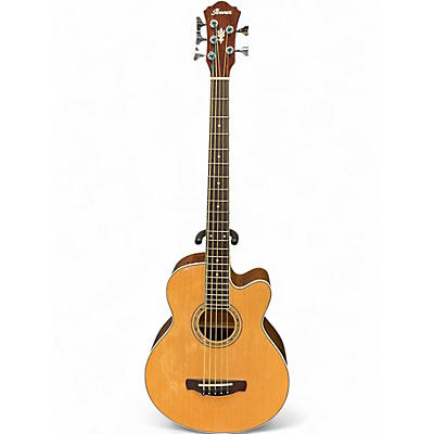 Used Ibanez AEB105E-NT Natural Acoustic Bass Guitar