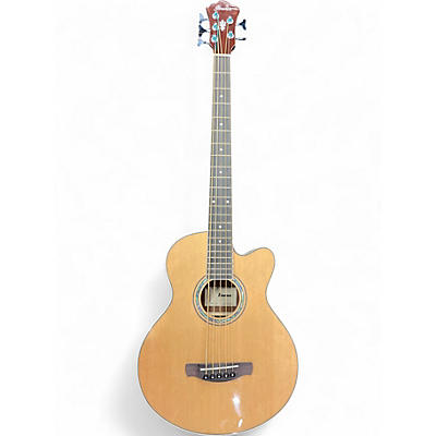 Used Ibanez AEB105E Natural Acoustic Bass Guitar