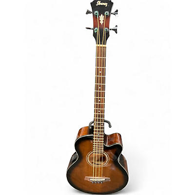 Used Ibanez AEB10BBE-DVS 2 Tone Sunburst Acoustic Bass Guitar
