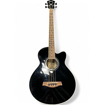 Used Ibanez AEB10BE Black Acoustic Bass Guitar