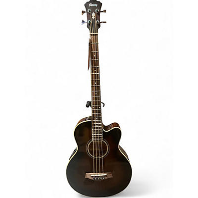 Used Ibanez AEB10E 2 Color Sunburst Acoustic Bass Guitar