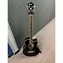 Used Ibanez Used Ibanez AEB10E-BK Black Acoustic Bass Guitar Black