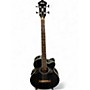 Used Ibanez AEB10E Black Acoustic Guitar Black