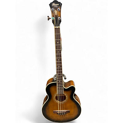 Used Ibanez AEB10E DARK VIOLIN SUNBURST Acoustic Bass Guitar