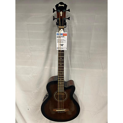 Ibanez Used Ibanez AEB10E Dark Violin Sunburst Acoustic Bass Guitar