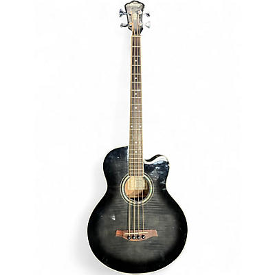 Used Ibanez AEB20E-TKS Black Burst Acoustic Bass Guitar