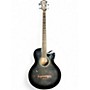 Used Ibanez AEB20E-TKS Black Burst Acoustic Bass Guitar Black Burst
