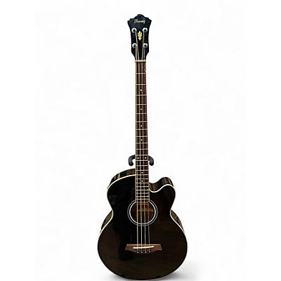 Used Ibanez AEB5B Black Acoustic Bass Guitar
