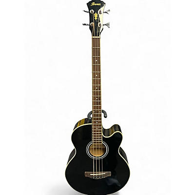 Used Ibanez AEB5E -BK Black Acoustic Electric Guitar