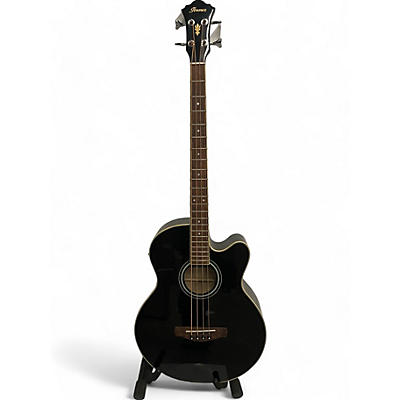 Ibanez Used Ibanez AEB5E Black Acoustic Bass Guitar