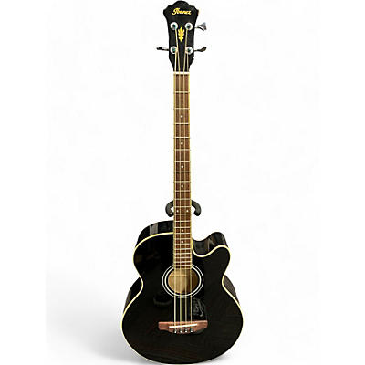 Ibanez Used Ibanez AEB5E Black Acoustic Bass Guitar