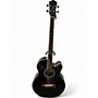 Used Ibanez AEB5E Black Acoustic Bass Guitar Black