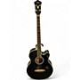 Used Ibanez AEB5E Black Acoustic Bass Guitar Black