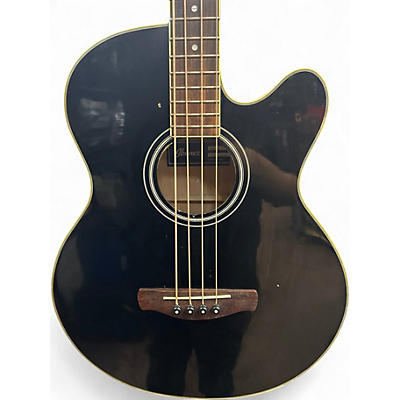 Used Ibanez AEB5E Black Acoustic Bass Guitar