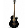 Used Ibanez AEB5E Black Acoustic Bass Guitar Black