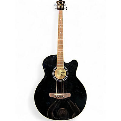 Used Ibanez AEB5E Black Acoustic Bass Guitar