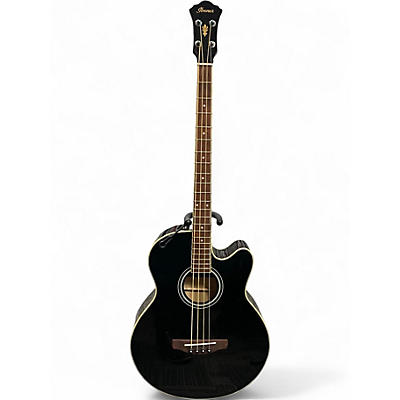 Used Ibanez AEB5E Black Acoustic Bass Guitar