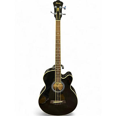 Used Ibanez AEB5E Black Acoustic Bass Guitar