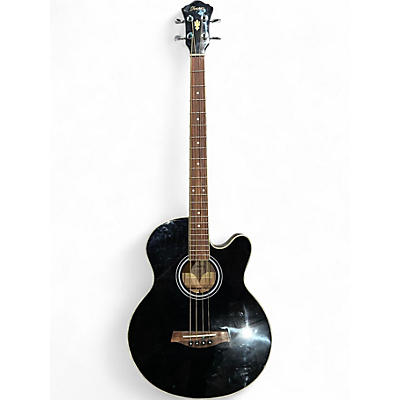 Used Ibanez AEB5E Black Acoustic Bass Guitar