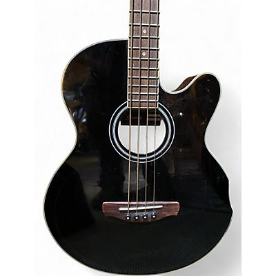 Used Ibanez AEB5E Black Acoustic Bass Guitar