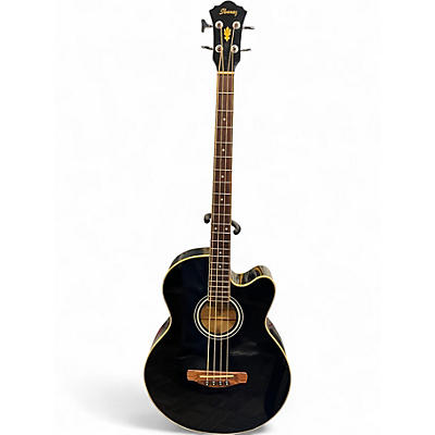 Used Ibanez AEB5E Black Acoustic Bass Guitar