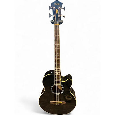Used Ibanez AEB5E Black Acoustic Bass Guitar