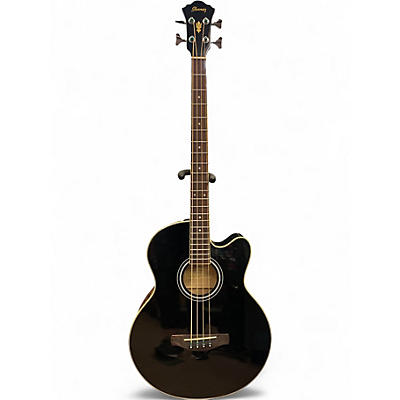 Used Ibanez AEB5E Black Acoustic Bass Guitar