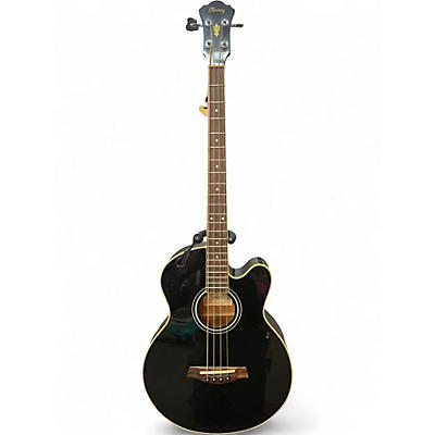 Used Ibanez AEB5E Black Acoustic Bass Guitar