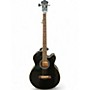 Used Ibanez AEB5E Black Acoustic Bass Guitar Black