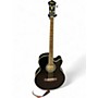 Used Ibanez AEB5E Black Acoustic Bass Guitar Black
