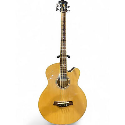Used Ibanez AEB5E Natural Acoustic Bass Guitar